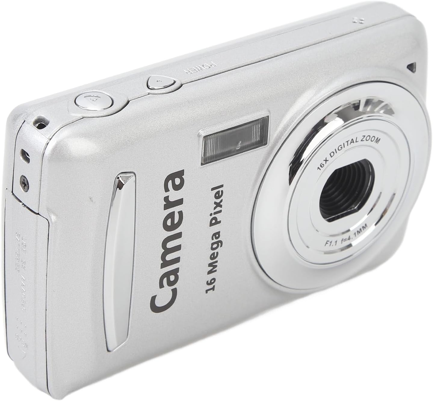 WYJ Video Camera Camcorder, 2.4in Screen 16X Digital Zoom 16MP Digital Camera Recorder Vlogging Camera, Video Recording Handycam Camcorder for Teens Beginners Gift (Silver-0614