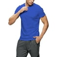 thumbnail image 2 of Hat and Beyond Men's Solid Short Sleeve Crew Neck T-Shirts S-5XL Big and Tall, 2 of 7