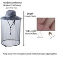 thumbnail image 5 of Yoyauz Bee Keeping Beekeeper Veil hat gnats Insect Bug Mosquito Hats Fishing Gardening apicultura Cap with Head net Netting mesh Hood for Men Women, 5 of 7