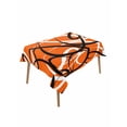 thumbnail image 2 of Orange Geometric Tablecloth Rectangle Table Cloth 52x70, Waterproof Tablecloth Outdoor Table Cloth, Black White Striped Abstract Lines Art Washable Table Cover for Kitchen Dinning Party, 2 of 8