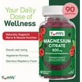 thumbnail image 4 of YUM-V's Magnesium Citrate Gummies Vegetarian Magnesium Supplement, 2-Pack at 90 Pcs./Pack, 4 of 7