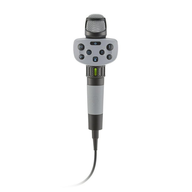 Singing Machine Hype Mic Unidirectional Dynamic Wired Microphone, Black