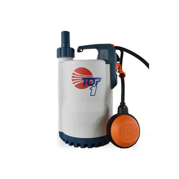 BOMBA SUMERGIBLE PARA AGUA LIMPIA PEDROLLO 0.33HP 160 L/MIN 115 VOLTS