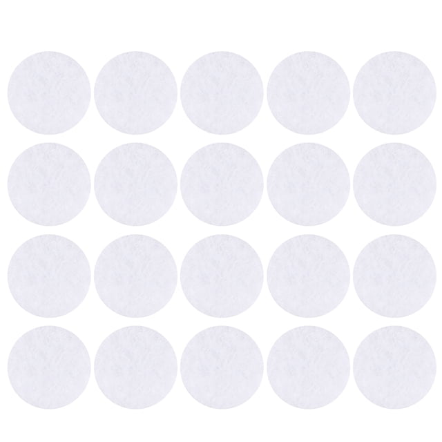 Paquete de 200 filtros redondos de algodón para aspiradoras faciales, de repuesto, para el hogar y la tienda (blanco, talla S)