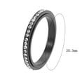 thumbnail image 5 of Fiudx Anillo de Acero Inoxidable con Diamantes Incrustados para Drenar El Metabolismo., 5 of 5