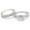 Bridal Set, variant on Nickie Wedding Ring Set Sterling Silver Zirconia Ring Band Women Ginger Lyne Collection