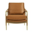 thumbnail image 6 of Modway Langford Vegan Leather Accent Armchair in Tan Walnut, 6 of 10