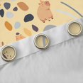 thumbnail image 4 of Castle Fairy Cute Capybara Rainbow Black Out Curtains for Kids Boys Girls,Kawaii Animal Curtains Pack of 2 (42x63 Each),Cartoon Wildlife Bedroom Curtains,Breathable Home Decor, 4 of 6
