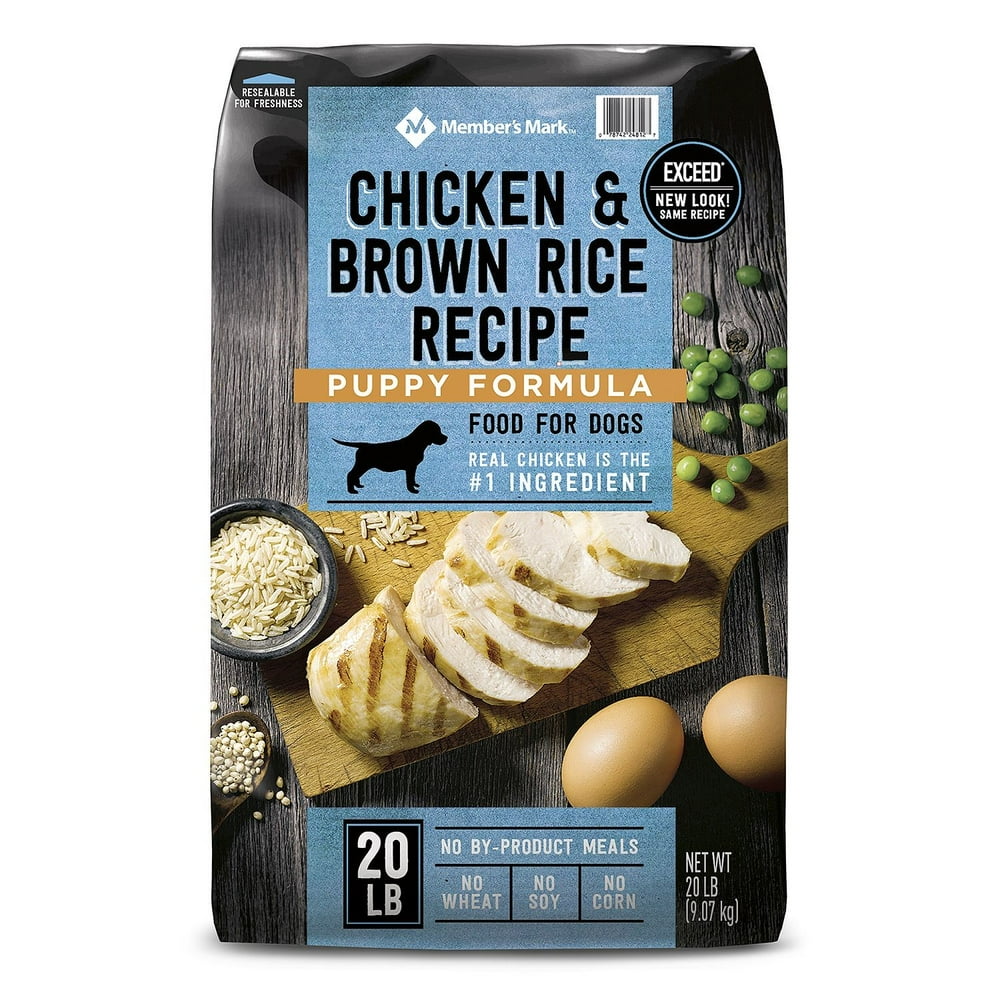 Member's Mark Exceed Puppy Food, Chicken & Brown Rice, 20 Lb Walmart