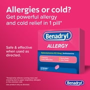 Benadryl Ultratabs Go Packs, 60 Single Use Packets of 2 Tablets