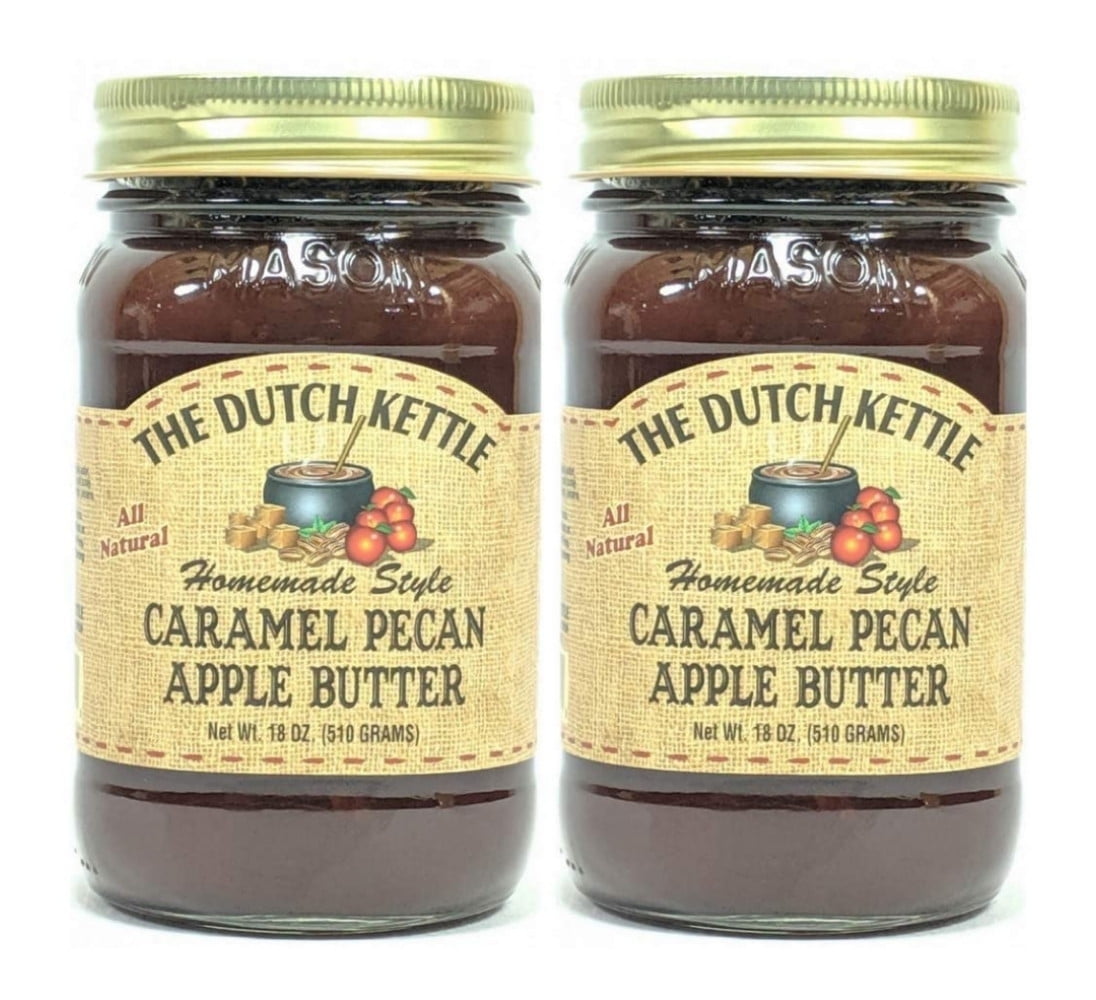 The Dutch Kettle Caramel Pecan Apple Butter 2/18 oz Jars