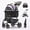 Purple, variant on Happy & Polly 3-in-1 Pet Stroller for Cats & Small Dogs, Detachable Cat Carrier with Wheels, Foldable Dog Stroller for Puppies, Compact Travel