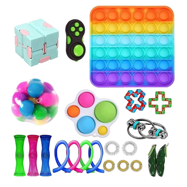 22pcs Pack Fidget Toys Conjunto de juguetes sensoriales Antistress Relief Fidget Toys