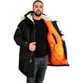 thumbnail image 4 of Freeze Defense Men's Winter Coat Snorkel Parka Jacket (Black, Small), 4 of 10