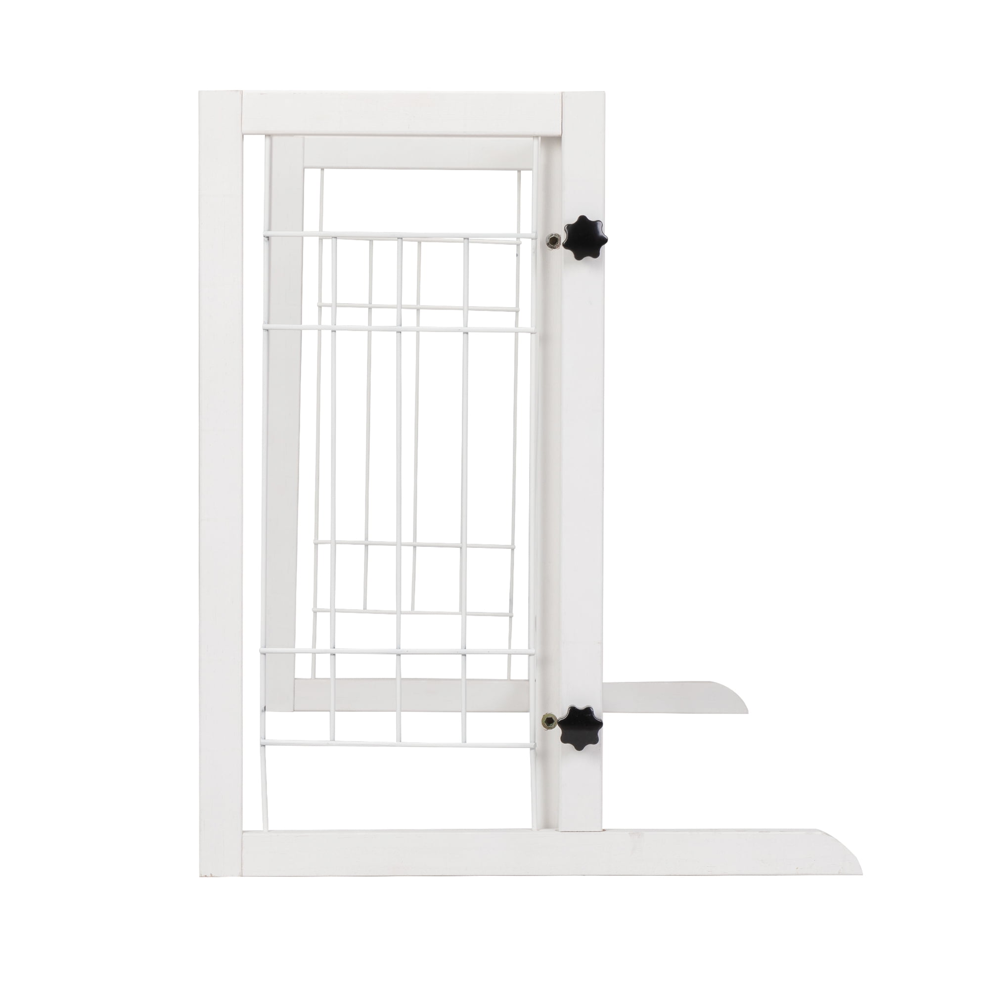 Pefilos Wood Freestanding Pet Gate, Adjustable Wide from 38"-71" Pet Gate, Detachable Pet Playpen for Indoor Dogs, Cats, Furry Animals, White Pefilos Wood Freestanding Pet Gate, Adjustable Wide from 38"-71" Pet Gate, Detachable Pet Playpen for Indoor Dogs, Cats, Furry Animals, White