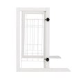 thumbnail image 5 of Pefilos Adjustable from 38" to 71" Wide Free Standing Pet Gates for Dogs Indoor Dog Fence, Solid Wooden Dog Gates for The House, Doorways and Stairs, White, 5 of 9