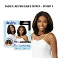 thumbnail image 2 of Ebo Dashly Synthetic Lace Front Wig Salt & Pepper SP Lace Unit 3 Perm Yaki 14” ( Flamboyage Blonde ), 2 of 6