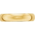 thumbnail image 3 of 14K Yellow Gold 5mm Half-Round Wedding Band (Size 6) Made In United States hr050-6, 3 of 5