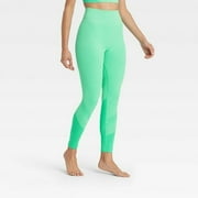 Women's High-Rise Seamless 7/8 Leggings - JoyLab Jade XS, Green