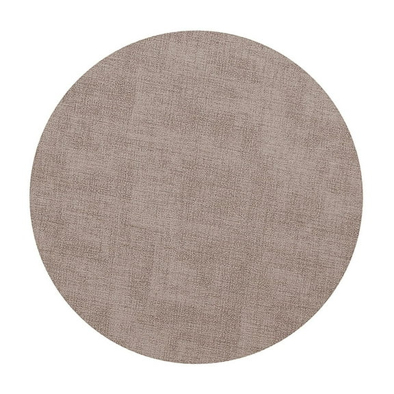Placemats for Round Table Fabric Leather Double Sided 12.99 in Diameter 0.07 in Thick Heat Resistant Non Slip Table Mats