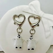 RYUJNDK Elegant Charm 3D Penguins Keychain Sturdy Resin Fashion Accessory for Couples and Lovers Gifts Ideas