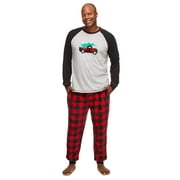 Mens Red Truck Family Sleepwear Pajama Set