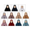 thumbnail image 2 of Chiffon hooded headscarf Instant Shawl Butterfly Curve Shwal Cotton Jersey O4T4, 2 of 8