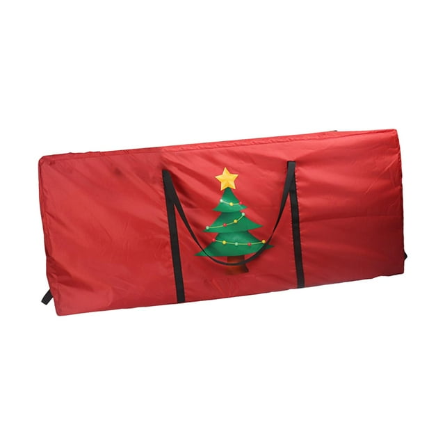 Bolsa de Almacenamiento para de Navidad, Decoración de de Navidad, Impermeable, Adorno de Navidad Móvil para Decoración de Fiesta, Corona árbol rojo