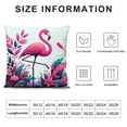 thumbnail image 5 of Christmas Pillow Cover&nbsp;Flamingos Wear Santa Hats Decorative Home Cushion Cover Flowers Outdoor Decor for Sofa Couch Pillowcase (Winter Flamingo), 5 of 5