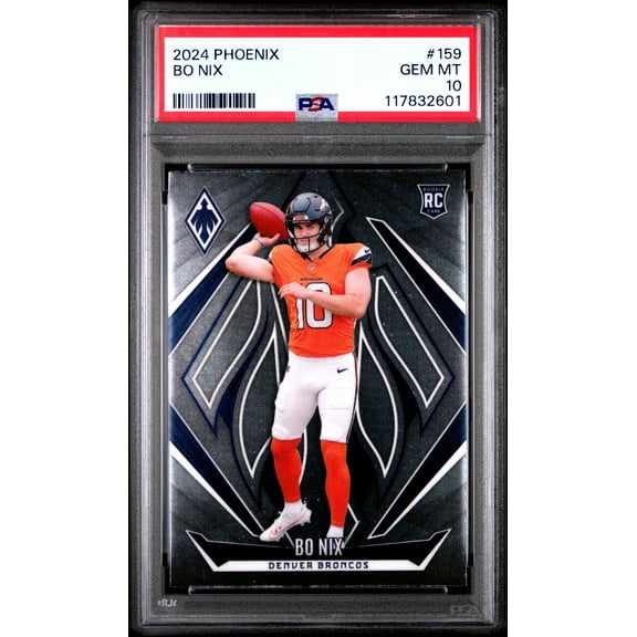 Graded 2024 Panini Phoenix Bo Nix #159 Rookie RC Football Card PSA 10 Gem Mint