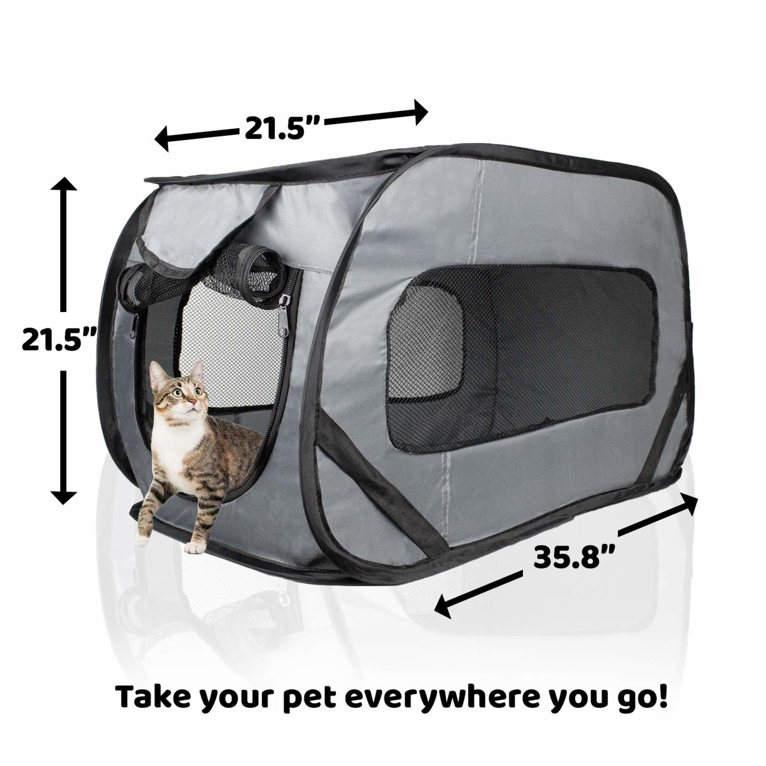 Downtown Pet Supply Pet Carriers for Cats and Dogs, Collapsible Dog Carrier, Giant