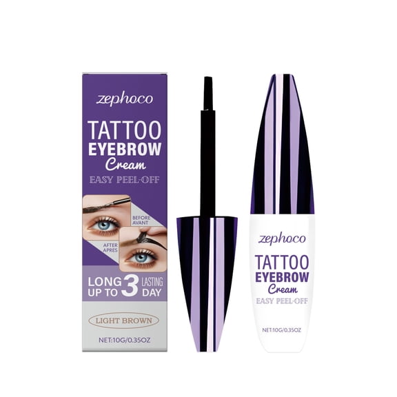 Hauiodp Tearable Liquid Eyebrow Pencil Waterproof Sweat Proo Tear And Pull Film Natural Hair Flowss Extremely Fine Brush Strokes Long-lasting And Makeup Free 8ml