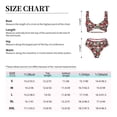 thumbnail image 4 of Kdxio Skull and Roses Print Women's 2 Piece High Waisted Wrap Spaghetti Strap Summer Swimsuit Bikini Set-Small, 4 of 7