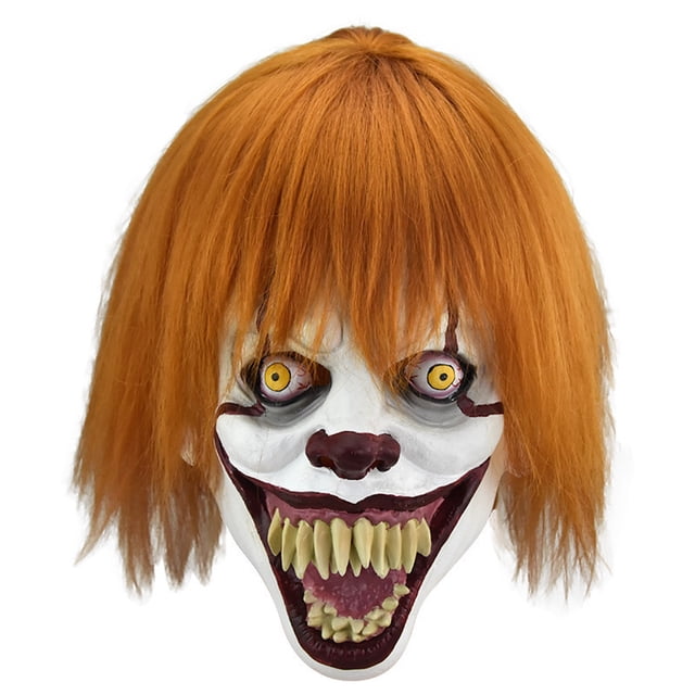 Máscara de payaso de Halloween Pennywise, sombrero de látex para cosplay
