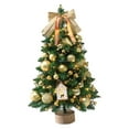thumbnail image 1 of Adorno navideño de mesa para árbol de Navidad 2023, 45 cm de altura, realista. Dorado, 1 of 9
