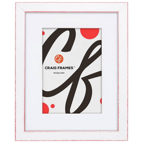 Craig Frames Slushie, 20x27 Picture Frame Matted for a 16x24 Photo, Strawberry Red