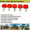 thumbnail image 2 of Juego de llaves de encendido, 5 piezas, tractor John Deere 110TLB 2032R 2038R, 2 of 5