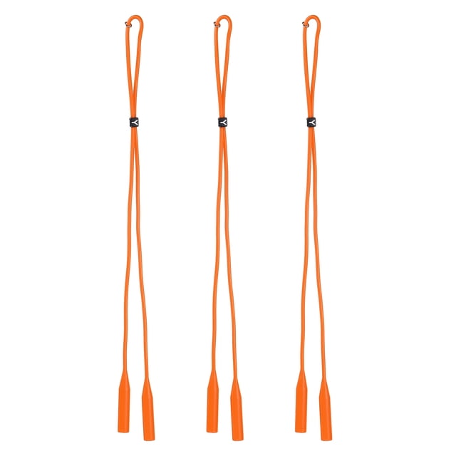 Uxcell 3 Pcs Sangle de Lunettes Réglable en Silicone pour Hommes Femmes, Orange