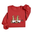 thumbnail image 4 of Chandails d'Hiver Grande Taille pour Femmes Mode Halloween Imprimé Décontracté Confortable Sweat à Capuche Drôle Rouge G, 4 of 6