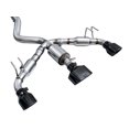 thumbnail image 3 of AWE Tuning Exhaust System Kit 3020-53472 Track Edition Cat-Back System; Stainless Steel; With Muffler; Single Exhaust With Triple Exit; Rear Exit; Diamond Black Tip, 3 of 22