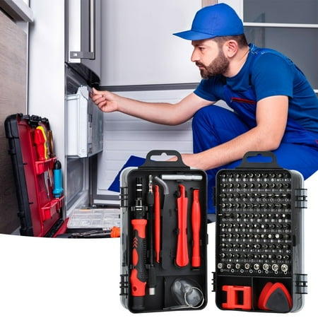 

Nrmrqz Multi-Purpose Screwdriver Set for Phone Repair 115-in-1 Carbon Steel tool Kit for Mobile Phone Disassembly And Maintenance