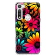 thumbnail image 1 of MUNDAZE Motorola Moto G Fast Shockproof Clear Hybrid Protective Phone Case Neon Rainbow Glow Colorful Abstract Flowers Floral Cover, 1 of 6