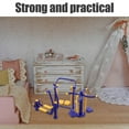 thumbnail image 1 of CRILSTYLEO 3Pcs Miniature Playground Set Realistic Design For Dollhouse Indoor Play Blue Plastic, 1 of 8