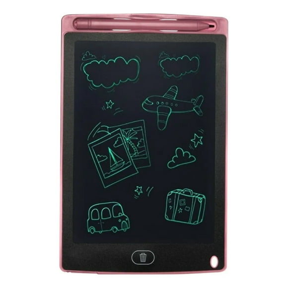 Pizarron Magico Tableta 8.5" Marthing Escritura Dibujo Copyboard, Regalo Infantil Juguete Educativo Portátil, Pantalla A Color Creación, Reutilizable, Borrable Cuaderno Dibujo LCD Rosa