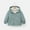 Mint Green, variant on Windproof Jacket Kids Boys Lined Thickened Windbreaker Jacket with Hood Hoodie Zip Up Lightweight Jacket Fall Coat Kids Girls Clothing 3-4 Years