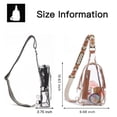 thumbnail image 4 of Bolso bandolera transparente aprobado por el estadio para mujer con correa de hombro ancha, bolso bandolera transparente de PVC, bolso de pecho pequeño con correa ajustable, 4 of 6