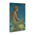 thumbnail image 3 of Stupell Industries New Moon Mermaid Portrait Canvas Wall Art design by Christina P. Wyatt, 45 x 30, 3 of 7