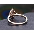 thumbnail image 2 of Classic Pear cut Halo 1.75 Ct Moissanite Diamond Engagement Ring with 18k Gold Plating, 2 of 5