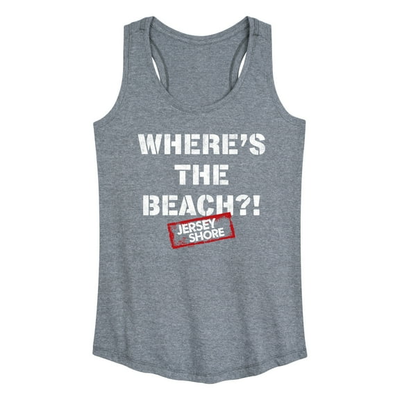 Jersey Shore - Wheres The Beach - Women's Racerback Tank Top
