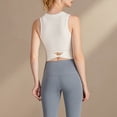 thumbnail image 4 of Yuyuzo Débardeurs d'Entraînement pour Femmes Col Rond Crop Tops Basiques Course Gym Yoga Soutiens-Gorge Sport Sorties, 4 of 7